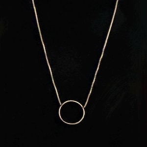 Gold Eternity Circle Necklace