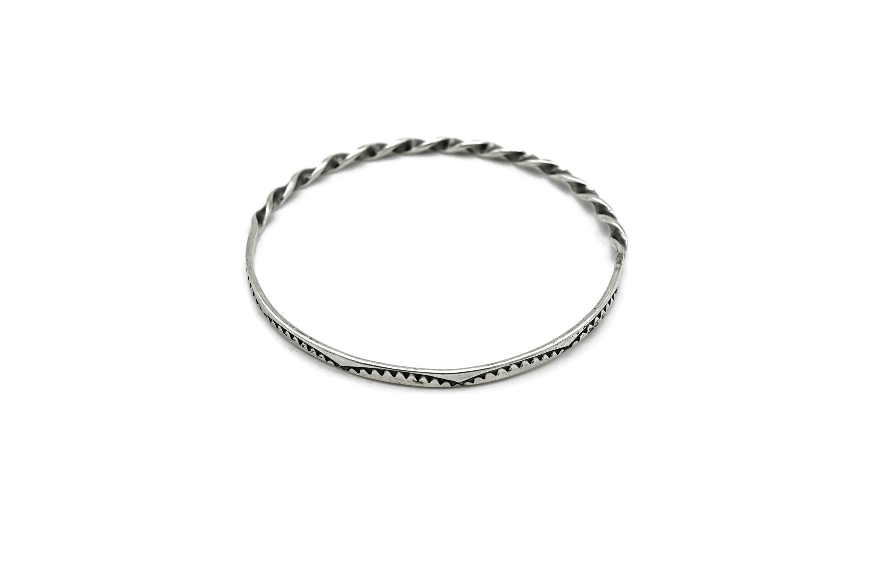 アクセサリー TAHE navajo bangle vintage W. Tahe Navajo Sterling Silver Unisex/Mens/Womens Bangle