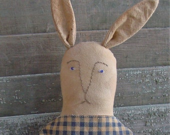 Primitive Folk Art Bunny Rabbit Doll