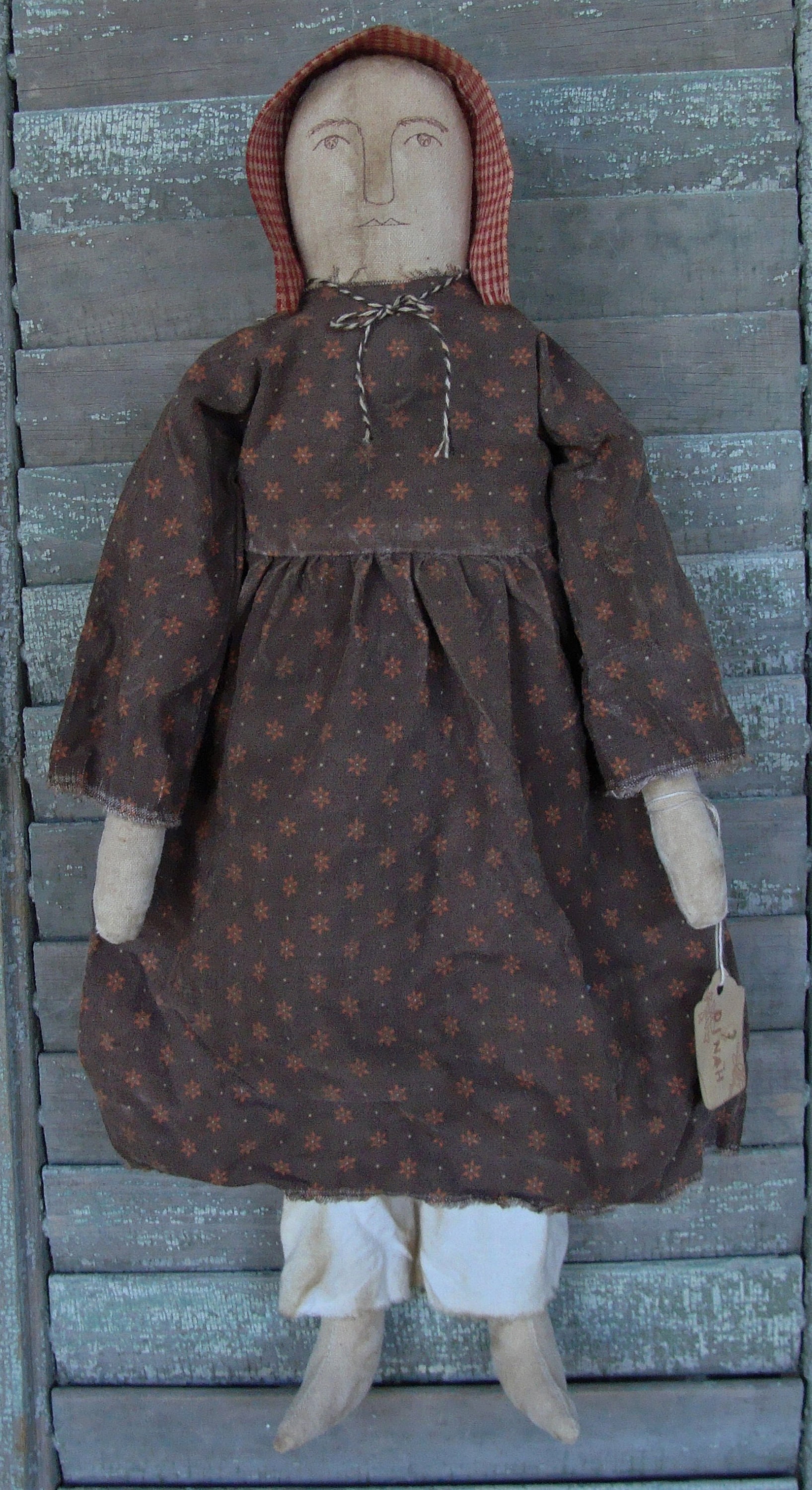 Primitive Handmade Folk Art Rag Doll Etsy