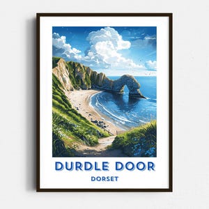 Durdle Door Digital Download, Dorset Coast Art, Countryside Scenery Print, Durdle Door Photography, UK Coast Scenery, UK Wall Art