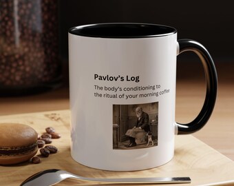 Pavlov's Log Coffee Mug: Humorous Novelty Gift