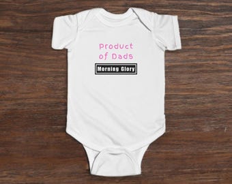Product of Dads 'Morning Glory' Baby Bodysuit – Baby Shower Gift