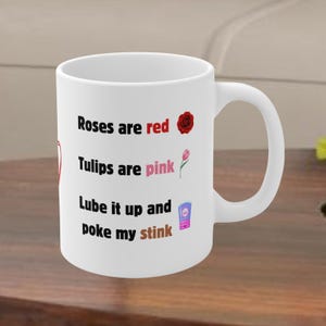 Mug grossier pour la Saint-Valentin : tasse à café humoristique pour adulte - Mug blanc de 11 oz