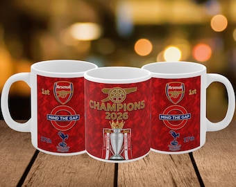 Arsenal Champions 2026 Mug | Football Premier League Trophy