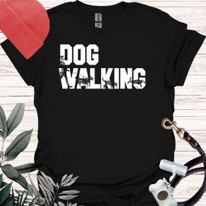 Dog Walking Tee: Dog Walker Dad/Mom T-Shirt
