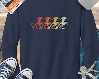 Retro Alien Xenomorph Sweatshirt, Sci-Fi Movie Fan Gift