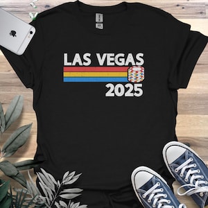 Las Vegas Sin City 2025 Shirt, Retro Vegas Strip Tee, Vegas Bachelorette T-Shirt, Vegas Trip Tshirt, Vintage Bachelor Party, Unisex Gifts