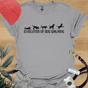 Dog Walking Evolution T-Shirt: Dog Walker Gift