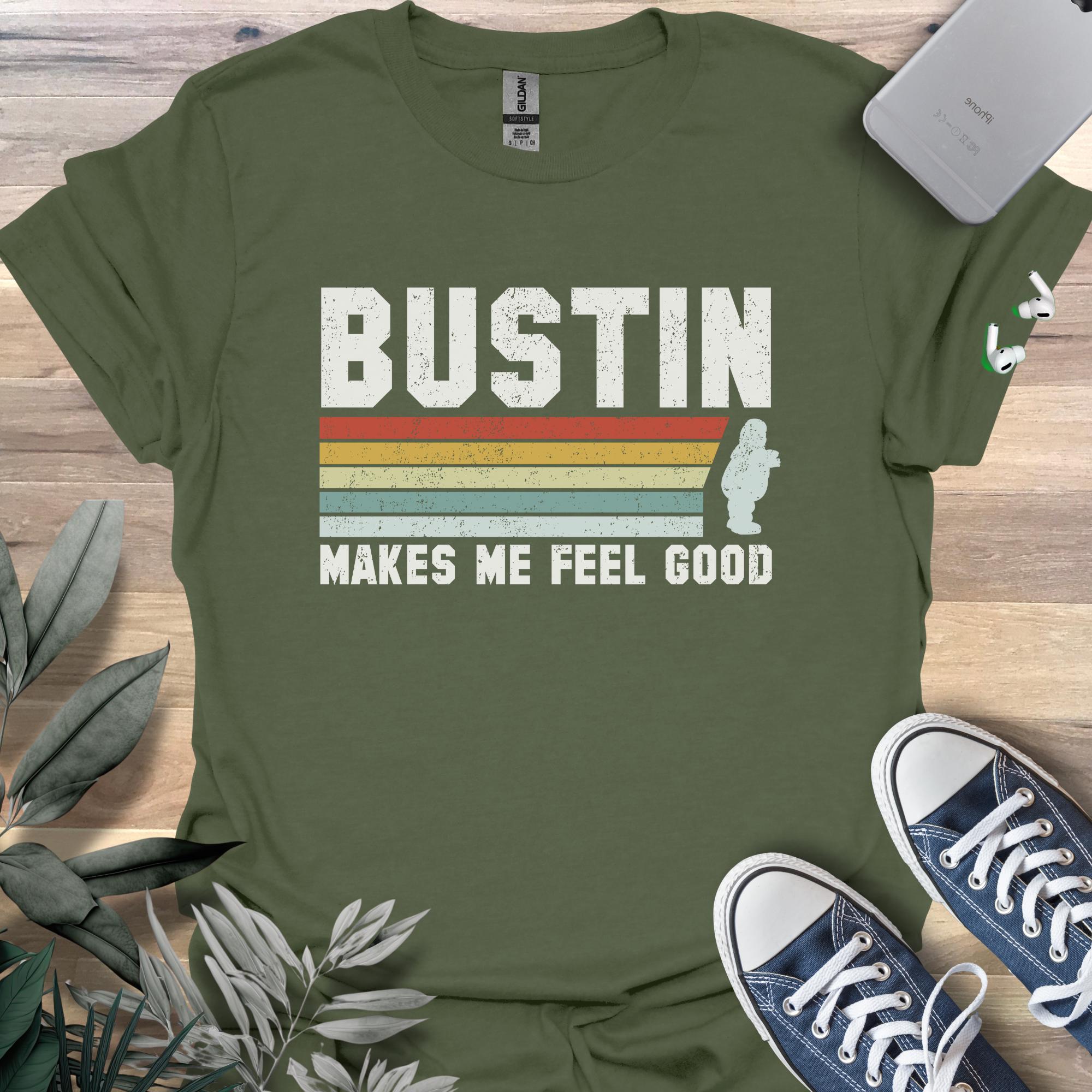 Vintage Ghostbusting Tee: Retro Marshmallow Ghost, 80s Movie Gift 