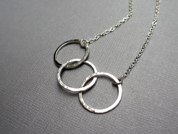 Etsy on sale circle necklace