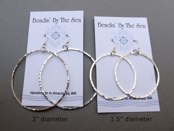 Sterling silver hoop earrings for jewelry making discount