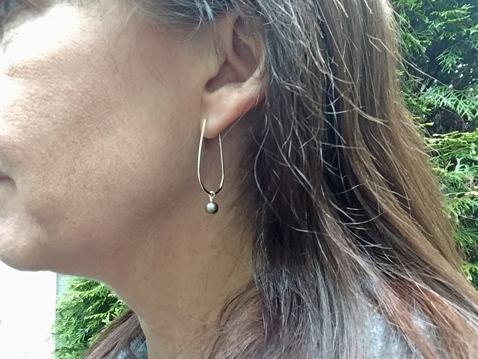 Sterling Silver Teardrop Hoop Earrings Silver Hoop Earrings - Etsy