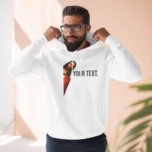 Custom Text JESUS - Fleece Hoodie