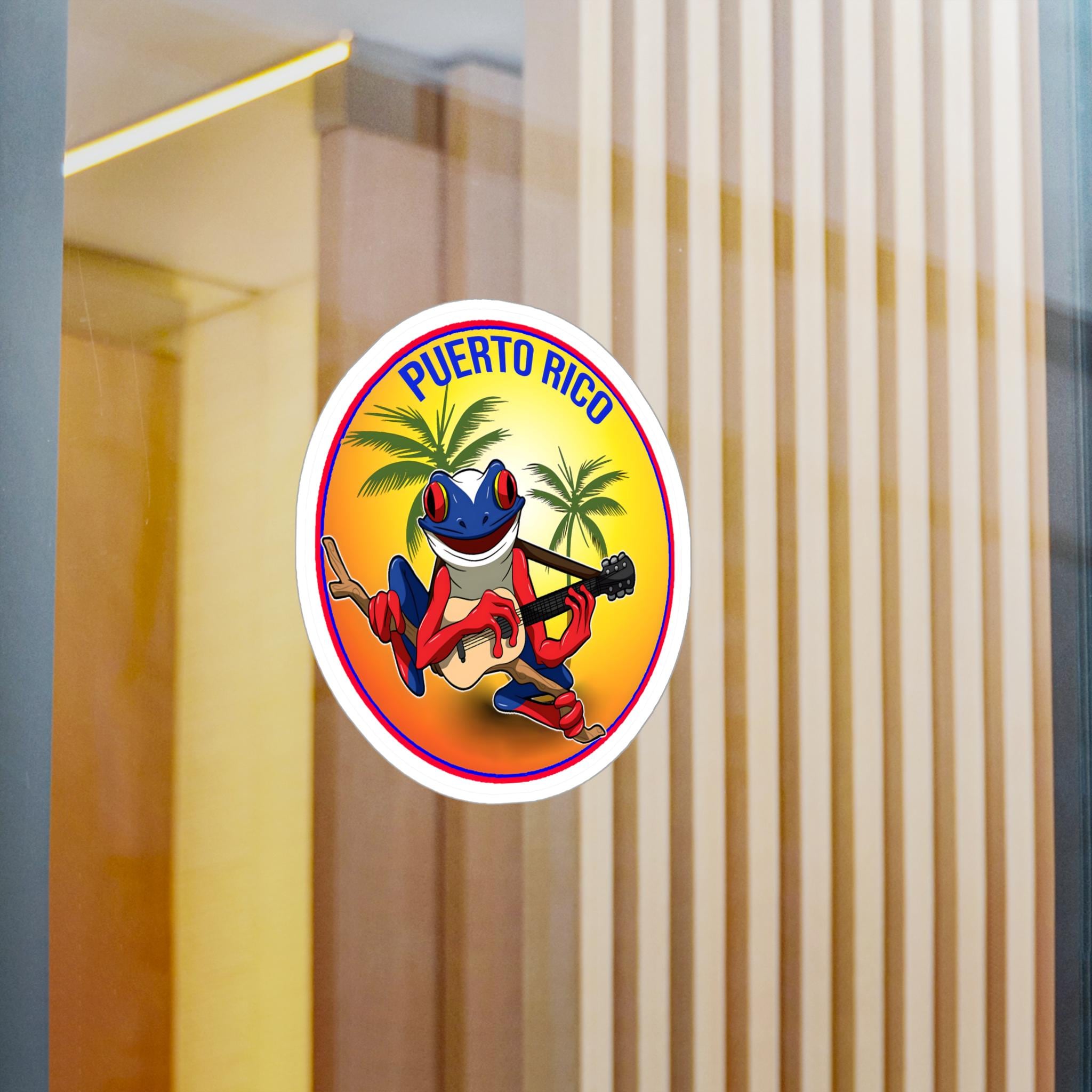 Puerto Rico Sticker Logo Puerto Rico - Vinyl Sticker - Etsy