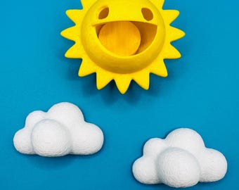 Sun & Clouds | Jumping Spider Decor