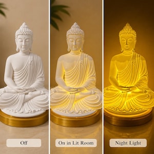 Buddha | LED-lampa | Nattlampa