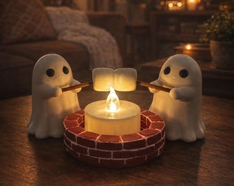 Ghost Campfire Tea Light Holder