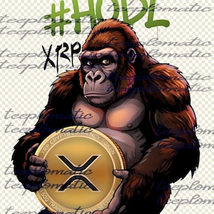 GORILLA XRP - Digital PNG download