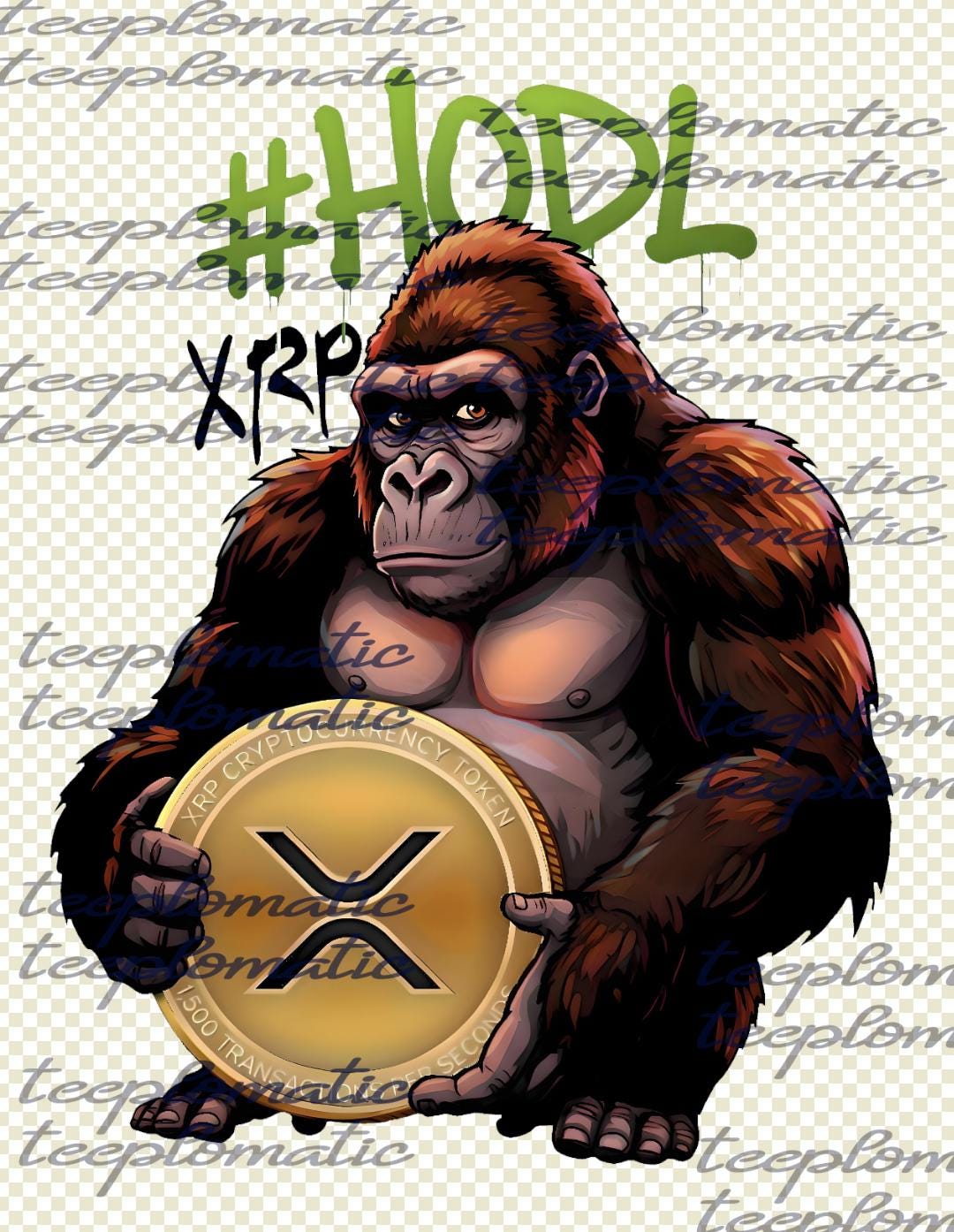 GORILLA XRP - Digital PNG Download - Etsy Canada