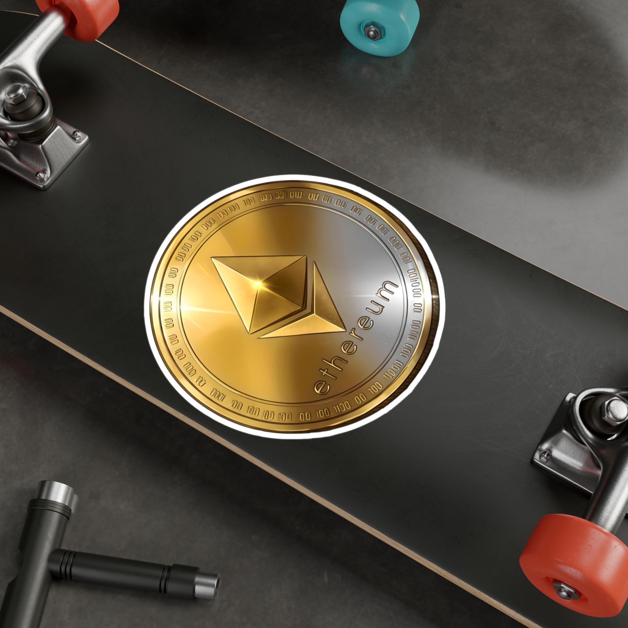 暗号通貨コイン - キスカットビニールデカール、XRP、ETH、BCT、SOL、ペペ、シバ、ドージコイン、アバランス、ユニスワップ、リンク、ADA