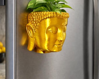 Buddha MAGNETIC PLANTER for FRIDGE or Any metal surface | Plant Add-ons