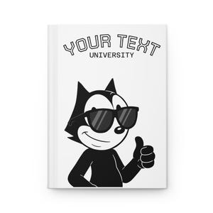 Carnet cartonné personnalisé Université FELIX LE CHAT