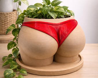 Beach Bum Planter – 3 Skin Tones - Plant Add-ons