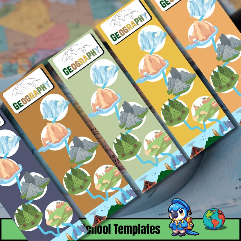 Printable School Bookmarks: Customizable Subject Page Markers (digital ...