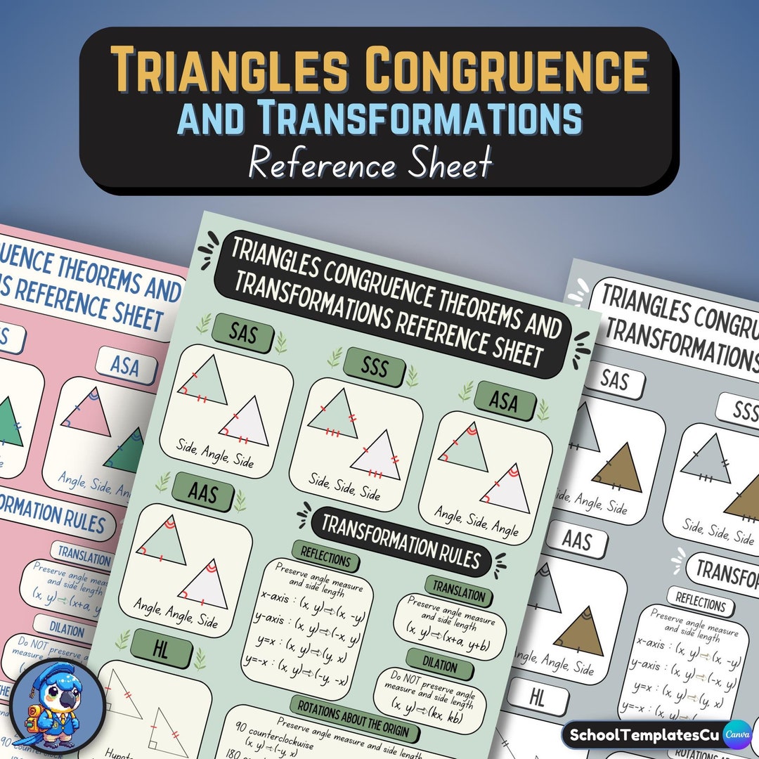 Triangles Congruence Theorems and Transformation Rules Digital ...