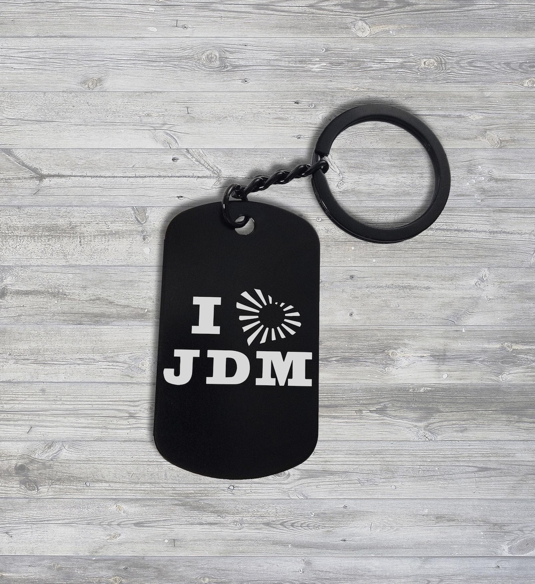 I Love JDM Hearth Japan Cars Keychain Keyholder Personalized Gift, Dog ...