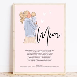 Mamma significato poesia festa della mamma stampa ragazzo biondo mamma regalo sentimentale download digitale arte moderna minimalista madre definizione mamma boho