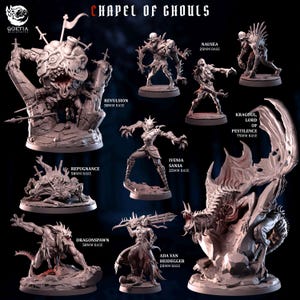 Set Cappella dei Ghoul • di Goetia Miniatures / Dungeons and Dragons / Giochi da tavolo / Wargames / Miniature in resina