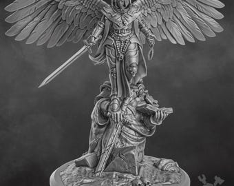 Archangel Elizabeth Miniature • 28mm Grimdark Resin Miniatures for Sci-Fi Wargames & TTRPG | DakkaDakkaStore