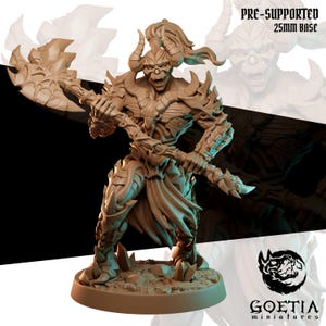 Lord Thul – Resin Monster Miniature • 32mm Scale Fantasy miniature for DnD, Pathfinder, Horror TTRPGs | Goetia Miniatures