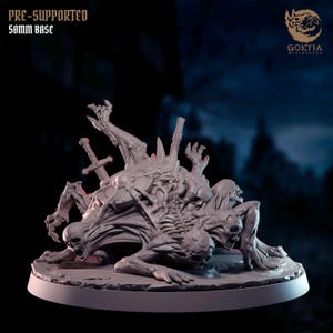 Repugnance – Horror Monster Miniature | 32mm Resin Miniature for DnD, Pathfinder, TTRPG | Goetia Miniatures