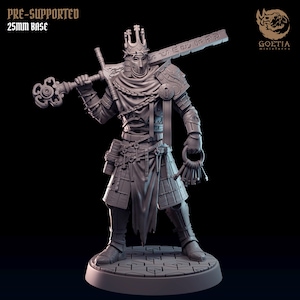Wielder of the Blade – Grimdark Horror Monster Miniature | 32mm Resin Miniature for DnD, Pathfinder, TTRPG, 5e | Goetia Miniatures