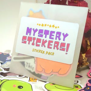 Mystery Sticker Pack | 5 Vinyl Sticker Pack | Random Designs | Waterproof, Durable Stickers for Laptops, Water Bottles, & More | 2.5" - 3.5"