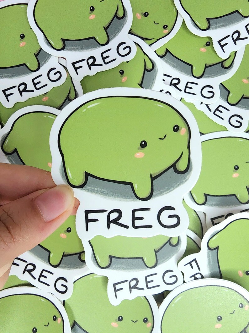 Silly Frog, and Freg Meme Sticker Pack Frog Sticker Bundle Derpy