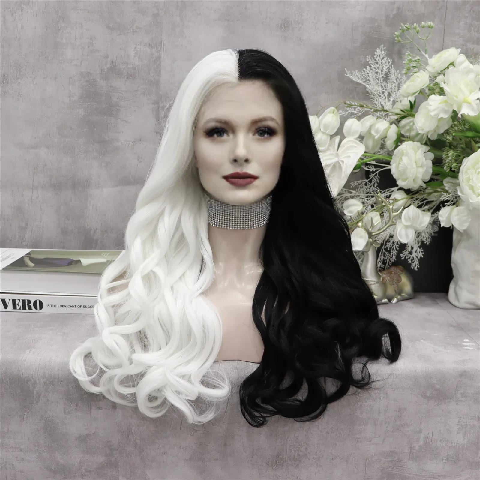 ?CRUELLA D 24” LACE FRONT WIG ? NEW Trendy 101 Dalmatians Cruella De Vil Wig | Disney Costume  main image 4
