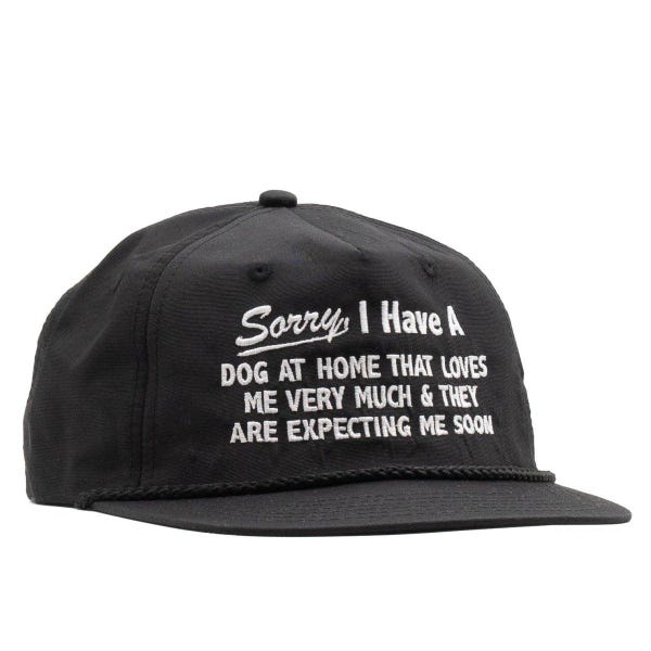 Sorry, I Have A Dog At Home - Black Nylon