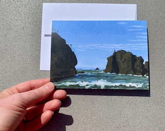 Altocumulus Undulatus Clouds at the Oregon Coast Notecard