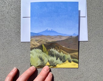 Mount Shasta Notecard