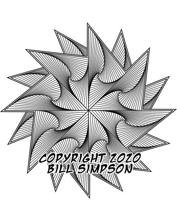Download Otherworld Spirals 22 Page Coloring Book Pdf Geometric Etsy
