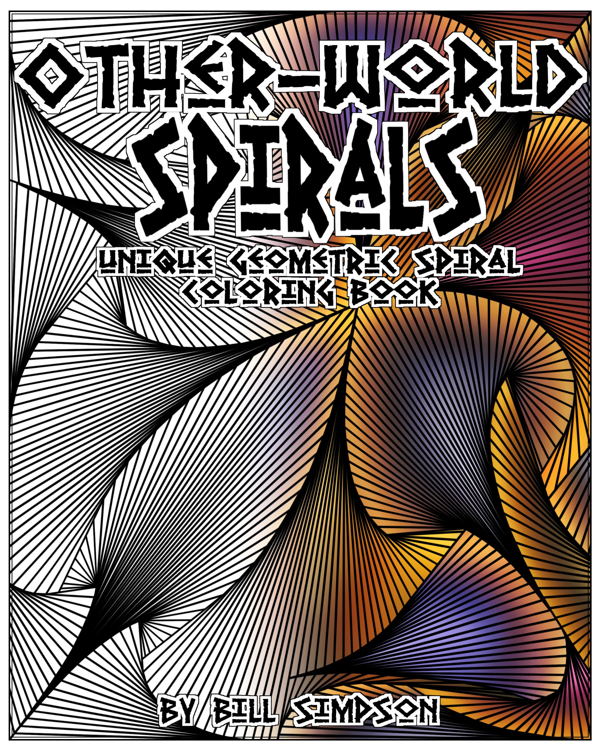 Other World Spirals Coloring Book PDF Real Artist NO A.I.