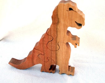 Toy Rex, wooden dinosaur puzzle
