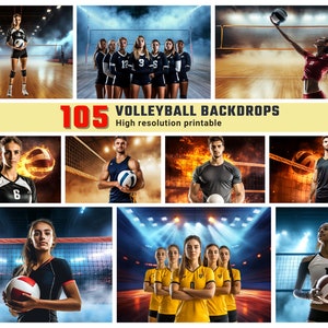 105 Digitale Kulissen für Sportfotografie / Volleyball Sport / Sport / Fotografie Kulissen / Digitale Hintergründe / Porträt