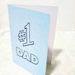 Papa numéro un - Jolie carte pour la fête des pères