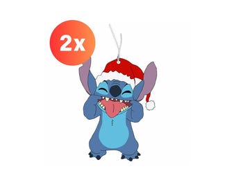 2x Stitch Air Freshener Car Fragrance Tuning Summer Lilo Stitch Christmas XMas