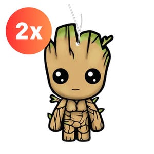 2x Baby Groot Scent Tree / Air Freshener Car Fragrance Air Freshener meme funny Marvel